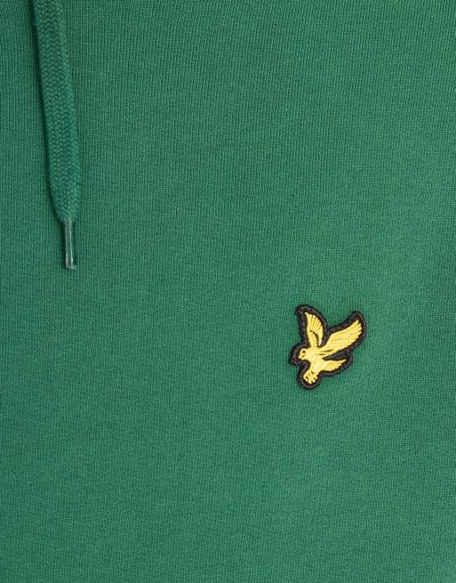 Lyle & Scott Mid layers pullover hoodie in y295 clover green, 6 of 6