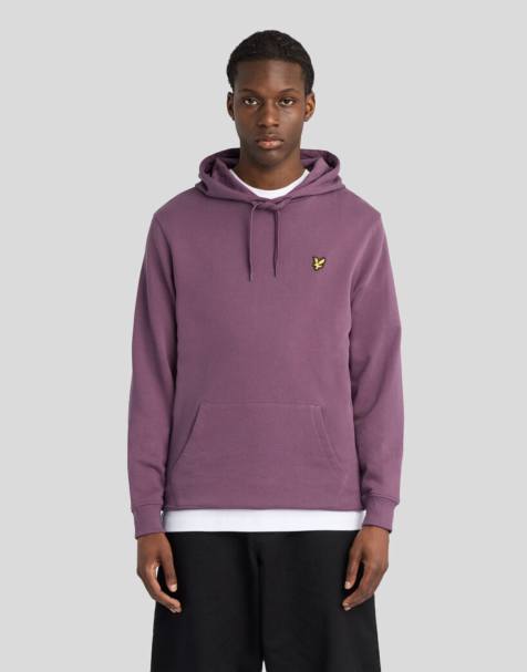 Lyle & Scott Mid layers pullover hoodie in y320 noir plum - view 1