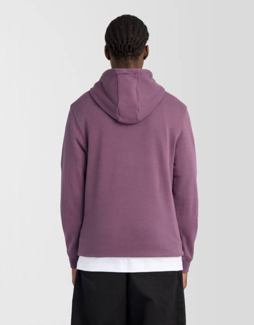 Lyle & Scott Mid layers pullover hoodie in y320 noir plum, 4 of 6