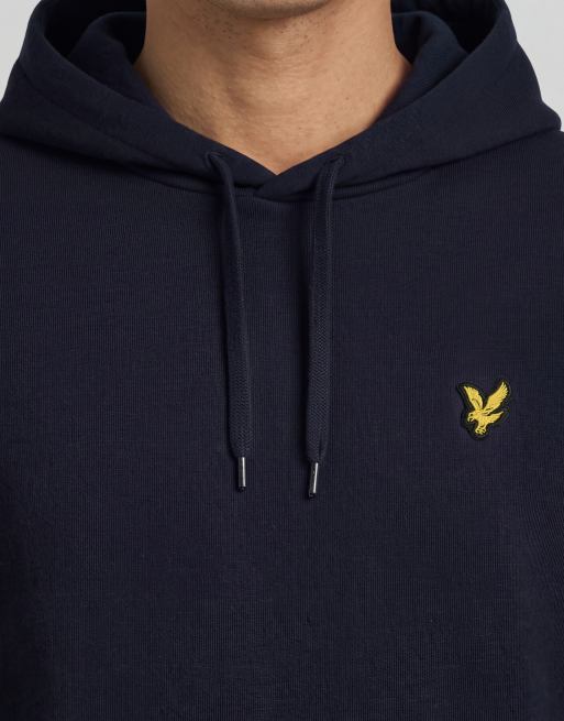Lyle & Scott Mid layers pullover hoodie in z271 dark navy, 4 of 5