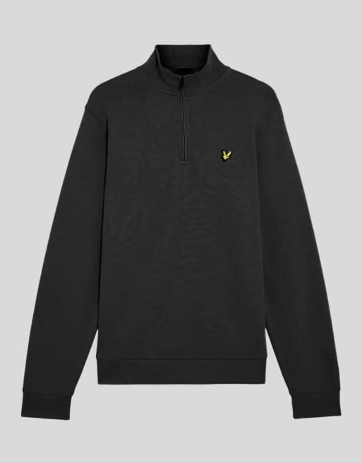 Lyle & Scott Mid layers quarter zip pullover sweatshirt in x087 saddle, 5 of 6