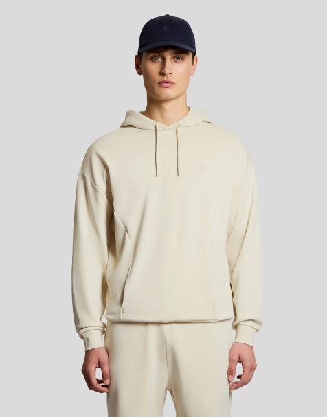 Lyle & Scott Mid layers relaxed interlock hoodie in y081 birch - view 1