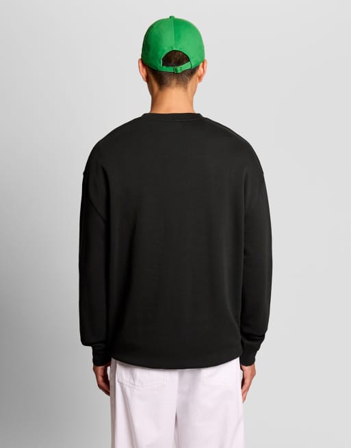 Lyle & Scott Mid layers rubber duck graphic sweatshirt in z865 jet black, 4 of 6