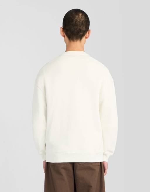 Lyle & Scott Mid Layers schweres Loopback-Sweatshirt mit Rundhalsausschnitt in x008 antarctic, 4 von 6