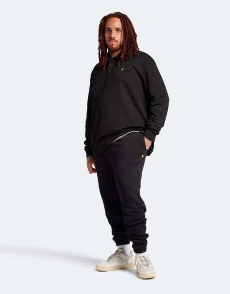 Lyle & Scott Mid layers slim sweat pant in z865 jet black - view 1