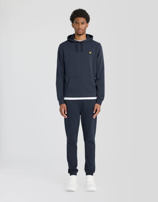 Lyle & Scott Mid layers sports loopback hoodie in z271 dark navy, 3 of 7