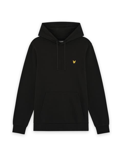 Lyle & Scott Mid layers sports loopback hoodie in z865 jet black - view 1