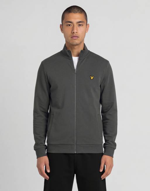 Lyle & Scott Mid layers sports loopback track top in y350 mercury grey, 2 of 6