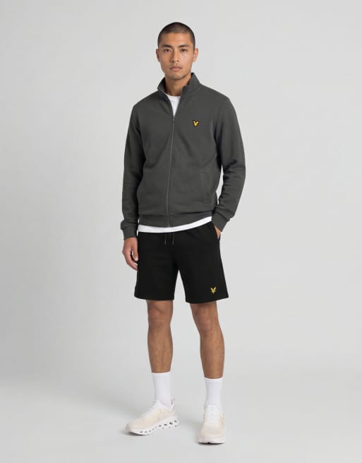 Lyle & Scott Mid layers sports loopback track top in y350 mercury grey, 3 of 6