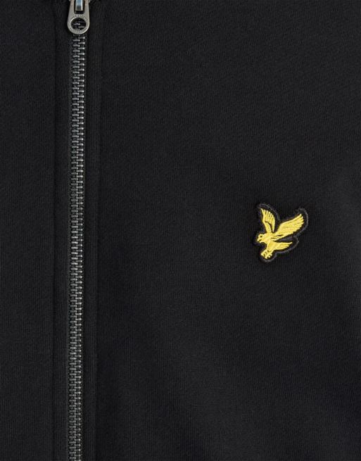 Lyle & Scott Mid layers sueded jersey bomber in z865 jet black, 3 of 6