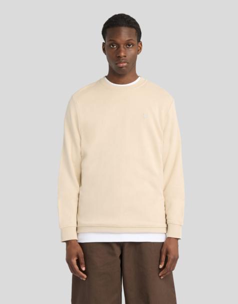 Lyle & Scott Mid layers superfine crew neck sweatshirt in x685 mask grey - view 1