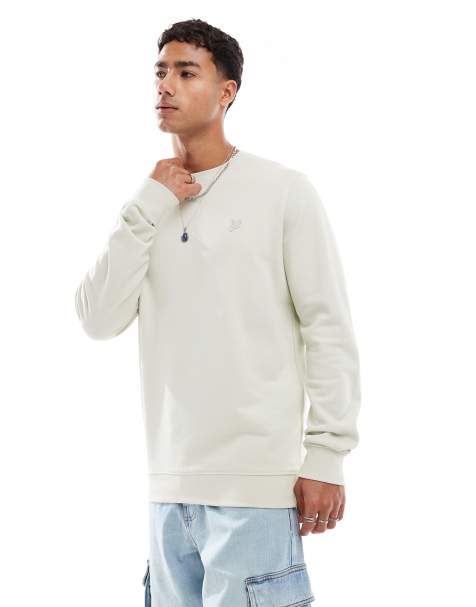 Lyle & Scott Mid layers superfine crew neck sweatshirt in x830 celadon tint - view 1