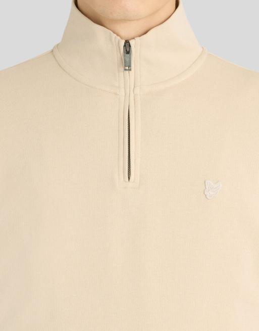 Lyle & Scott Mid layers superfine quarter zip sweatshirt in x685 mask grey, 3 of 6