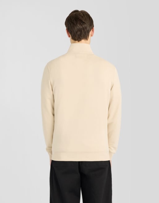 Lyle & Scott Mid layers superfine quarter zip sweatshirt in x685 mask grey, 6 of 6