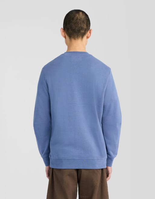 Lyle & Scott mid layers superfine sweatshirt met ronde hals in y253 smoke blue, 4 van 6