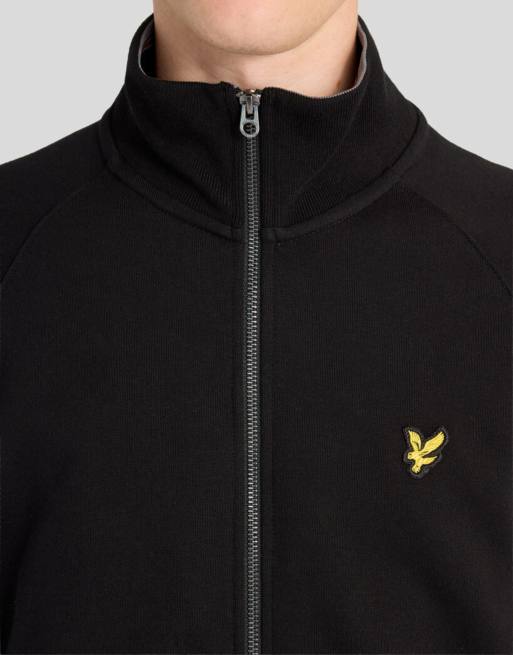 Lyle & Scott Mid layers tipped track jacket in z865 jet black, 3 of 6