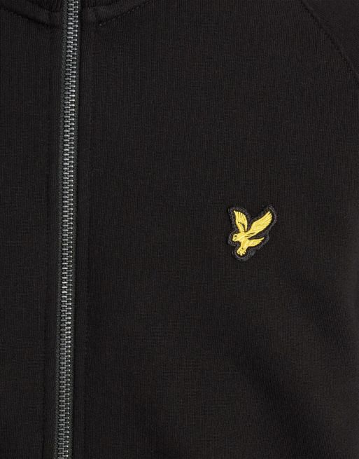 Lyle & Scott Mid layers tipped track jacket in z865 jet black, 6 of 6