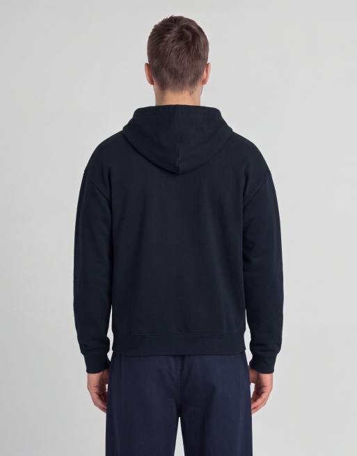 Lyle & Scott Mid layers zip through hoodie in z271 dark navy, 3 of 5