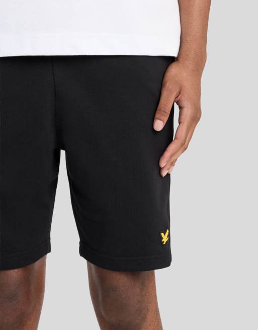 Lyle & Scott - Mid - Pantaloncini con fettuccia in jacquard nero corvino z865, 4 di 7