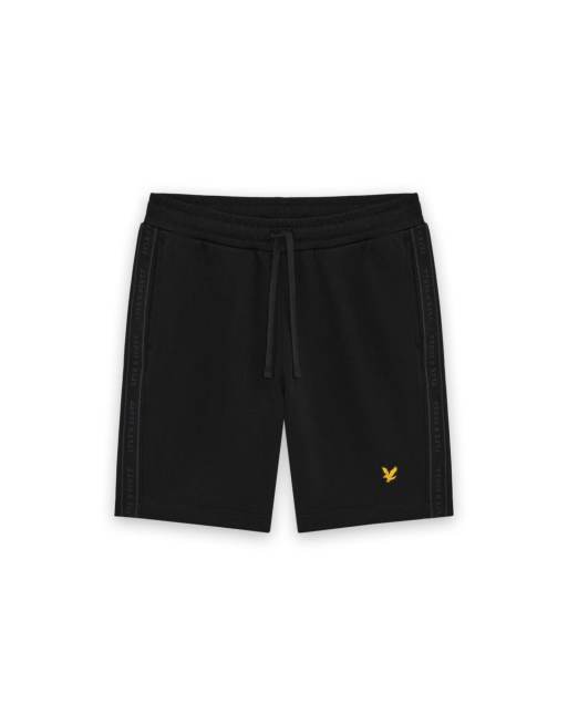 Lyle & Scott - Mid - Pantaloncini con fettuccia in jacquard nero corvino z865, 6 di 7