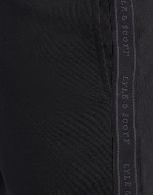 Lyle & Scott - Mid - Pantaloncini con fettuccia in jacquard nero corvino z865, 7 di 7