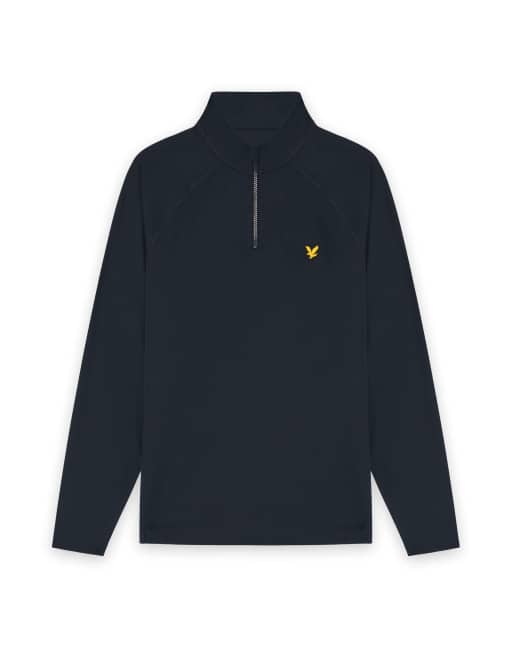 Lyle & Scott midlayer à empiècements en mesh pour golf en z271 bleu marine foncé, 5 de 6