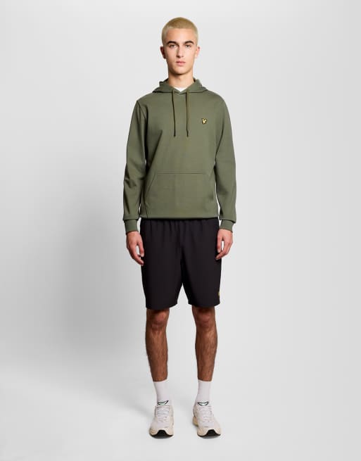 Lyle & Scott Midlayer-Fleece-Kapuzenpullover in Kaktusgrün, 2 von 7