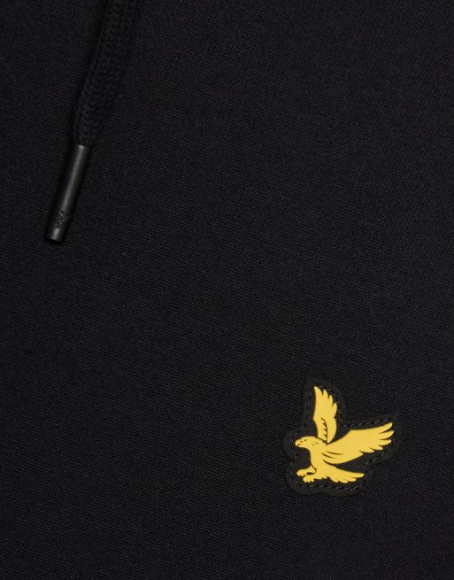 Lyle & Scott Midlayer-Fleece-Kapuzenpullover in z865 Jet Black, 6 von 7