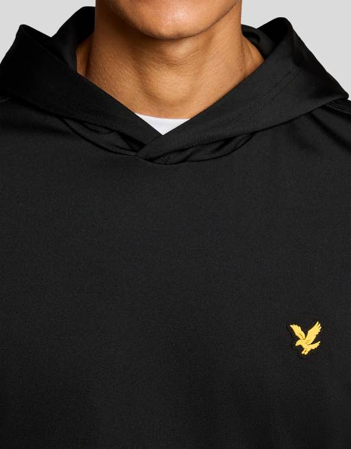 Lyle & Scott midlayer golf core hoodie nero jet z865, 3 di 7