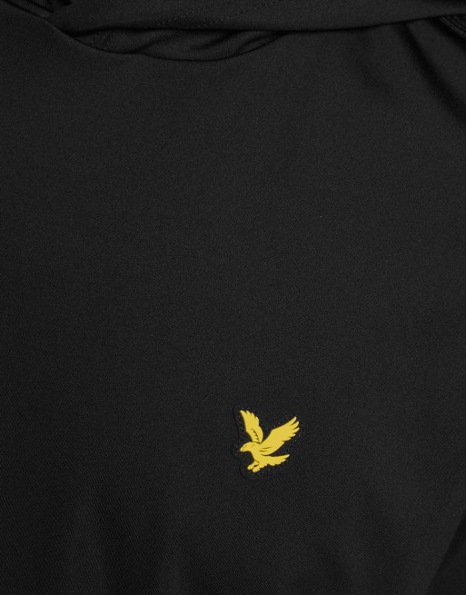 Lyle & Scott midlayer golf core hoodie nero jet z865, 6 di 7