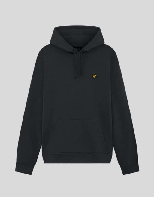 Lyle & Scott midlayer hoodie zonder rits in zwart, 5 van 6