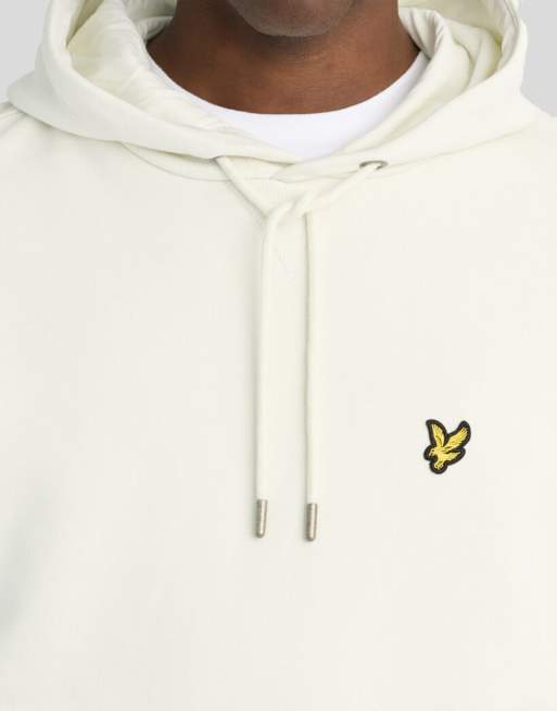 Lyle & Scott midlayer zware loopback pullover hoodie in x008 antarctisch, 3 van 6