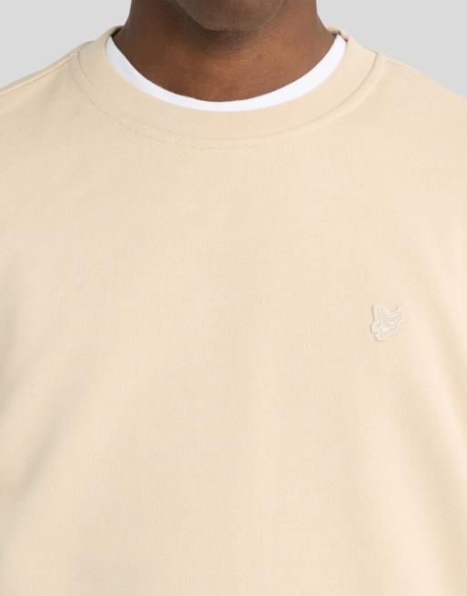 Lyle & Scott Midlayers Sweatshirt mit Rundhalsausschnitt aus Superfine in x685 mask grey, 3 von 6