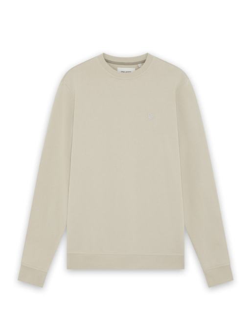 Lyle & Scott Midlayers Sweatshirt mit Rundhalsausschnitt aus Superfine in x685 mask grey, 5 von 6