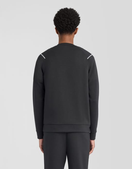 Lyle & Scott midlayers van neopreen met ronde hals in zwart, 4 van 6
