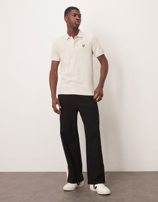 Lyle & Scott Lyle And Scott Short Sleeved Polo T Shirt White In Neutral