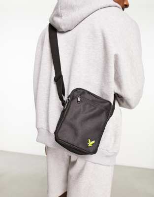 Lyle & Scott - Mini borsa a tracolla nera