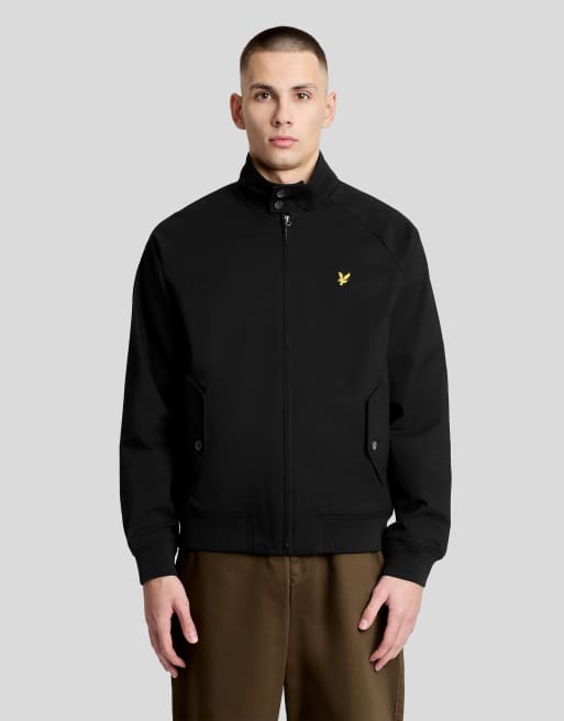 Lyle & Scott mittlere Baumwoll-Harringtonjacke in z865 Jet Black, 4 von 7
