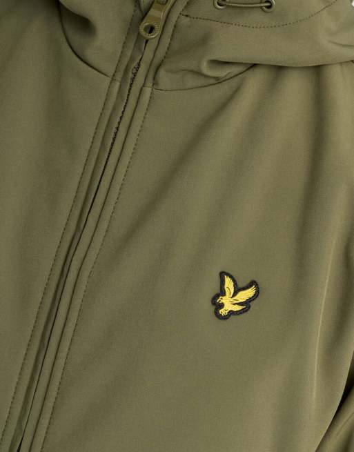 Lyle & Scott mittlere Jacke aus Softshell mit Fleece-Innenseite in Y294 True Olive, 6 von 6