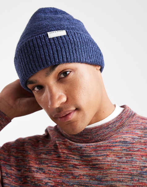 Lyle & Scott  multi marl beanie in  dark navy marl - view 1