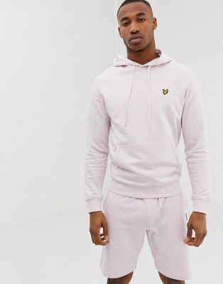 pink lyle and scott hoodie