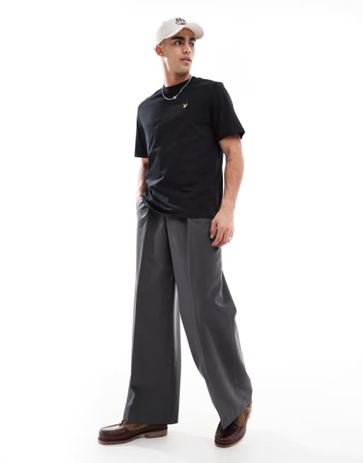 Lyle & Scott  oversized t-shirt in  jet black   , 2 of 4