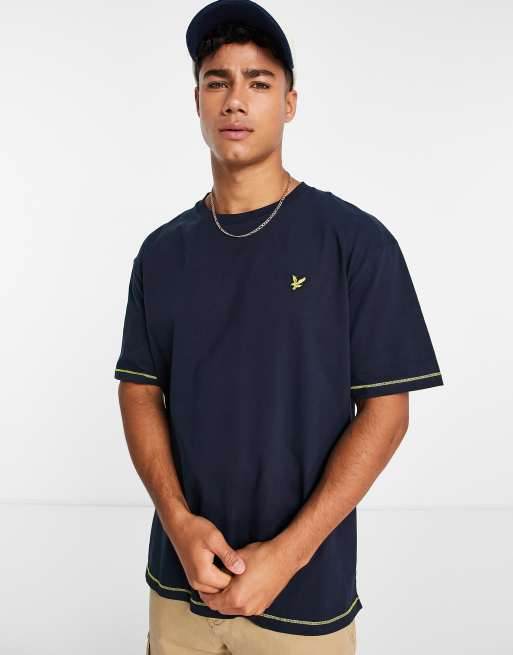 Lyle and scott cheap navy t shirt