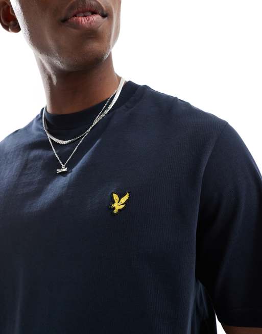 Lyle & Scott oversized t-shirt in navy   , 3 of 4