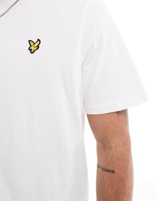 Lyle & Scott oversized t-shirt in white   , 3 of 4