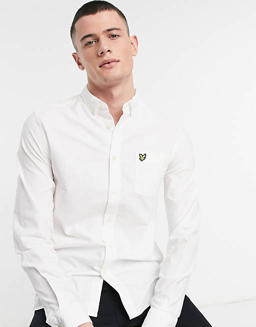 aantrekkelijk kortademigheid hamer Lyle & Scott - Oxford overhemd in wit | ASOS