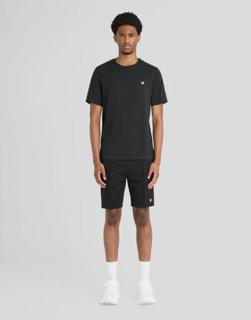 Lyle & Scott padel-T-shirt met korte mouwen, met tape, zwart, 2 van 6