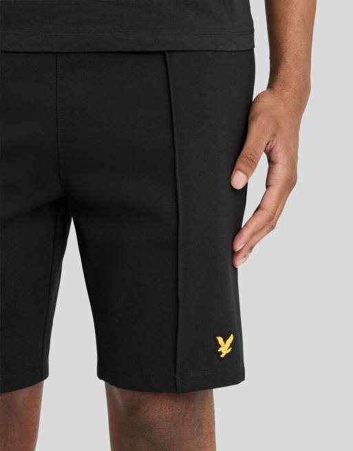 Lyle & Scott - Padelshort met biezen in gitzwart, 3 van 6
