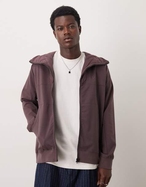 Lyle & Scott  panelled hybrid jacket in  espresso  - view 1