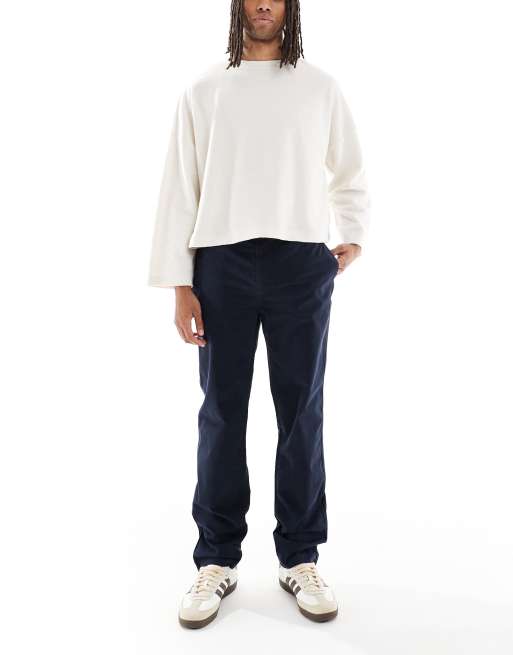 Lyle & Scott - Pantalon chino droit - Bleu marine foncé   , 2 de 5